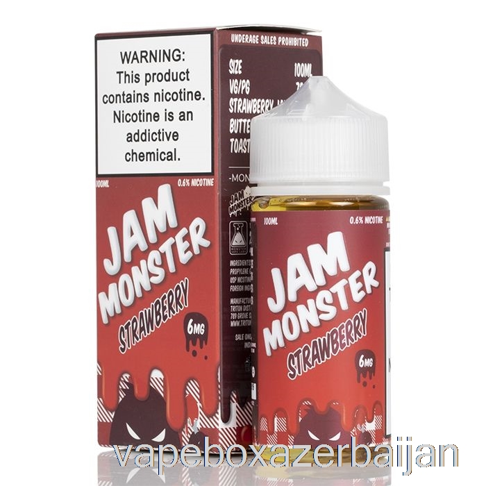 E-Juice Vape Strawberry - Jam Monster - 100mL 6mg
